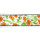 Drahtb. Blumen gr&uuml;n/orange 40 mm