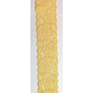 Elastische Spitze 35mm br. col. 340 gelb