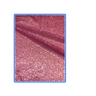 Paillettenstoff Polyester; pink glänzend