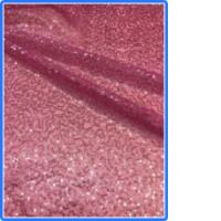 Paillettenstoff Polyester; pink gl&auml;nzend