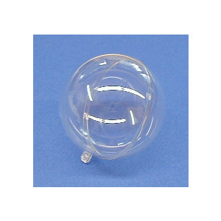 Plastik Kugel 2 tlg. 10 cm, glasklar