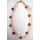 Halskette  Rosenquarz u. Koralle 45 cm lang