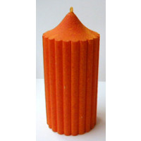 Kerze Deko orange
