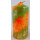 Kerze Deko orange gemustert  D=7cm x H 13cm