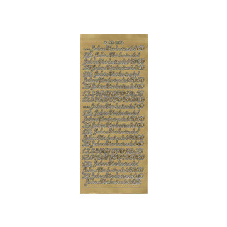 Jubiläen und Zahlen, in gold, Klebeschrift