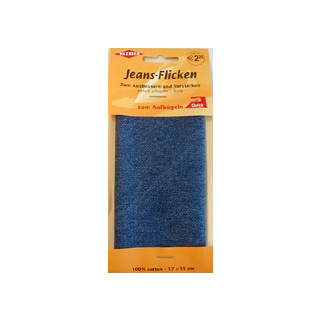 Kleiber Jeans-Flicken 100% Cotton 17x15cm mittelblau