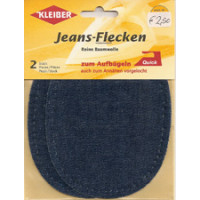 Kleiber Jeans-Flecken Oval 2 St&uuml;ck 100% Cotton...