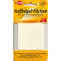 Kleiber Aufb&uuml;gel-Flicken 100% BW 30x6 cm creme