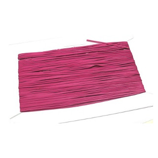 Glattleder Imitat Band flach 3 mm pink