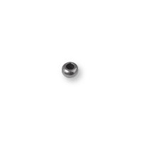 Metall-Perle, 6mm ø Loch 2mm ø, silber