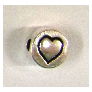 Metall-Perle „Herz“
