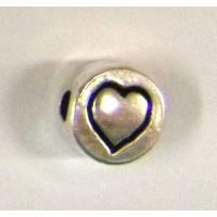 Metall-Perle „Herz“