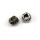 Metall-Perle, ø 8 mm, Großloch ø 4 mm,  altsilber