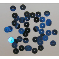 Pailetten 6 mm ca. 9 g Doeschen  blau