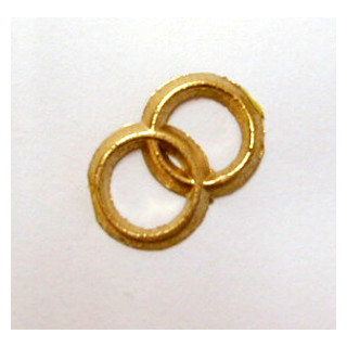 Verzierwachs Ringe gold D=15x28 mm