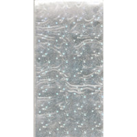 Verzierwachs-Platte 10x20 cm silber Hologramm mit Sternchen