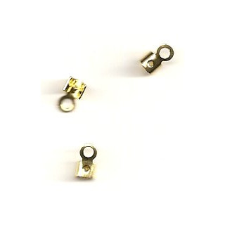 Verbinder für Lederriemen D= 1,5 mm gold