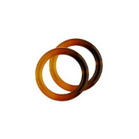 O-Ringe aus Kunststoff  20mm, schildpatt / 20mm  SB