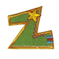 Stoff-Aufbügelbuchstabe 3cm "Z"