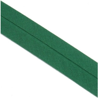 Schrägband gefalzt 100 % Co 40/20 mm grün