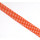 Schrägband gefalzt 100% Co 30/15 mm kl. Punkte orange/weiss