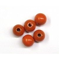 Holzperlen 12 mm/Bohrg. 2-3 mm Stück orange