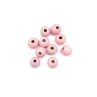Holzperlen 8 mm/Bohrg. 1,5 mm Stück rosa