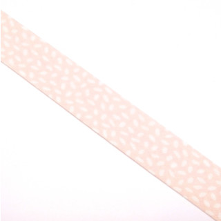 Schrägband gefalzt 100% Co 20/10 mm Muster rosa/weiss