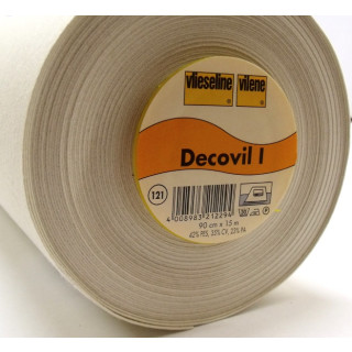 Decovil I Aufbügelbare Einlage br. 90 cm beige