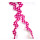 Zackenlitze PES gepunktet  fb. 178 pink