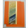 Aquarellkarte A6 orange/gold Abstrakt