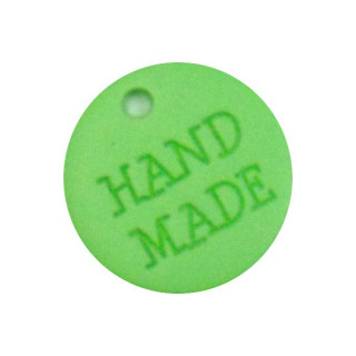 Label Handmade 18 mm fb. leuchtgrün