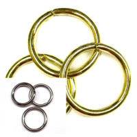 Metall - Ringe St&uuml;ck 30 mm silber