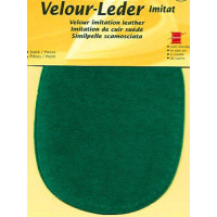 Kleiber Velour-Leder 13x10cm t&uuml;rkis 2 St&uuml;ck