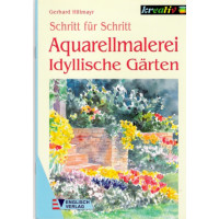 Idylliche Gärten Aquarellmalerei