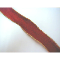 Drahtb. Bourettseide rot 4 cm